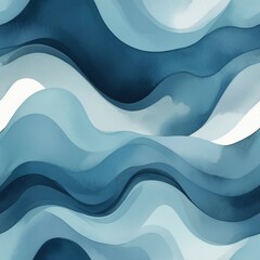 Fototapeta premium Soft Wavy Blue Abstract Design