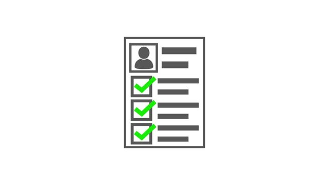 Profile verify account icon.User profile with check mark.