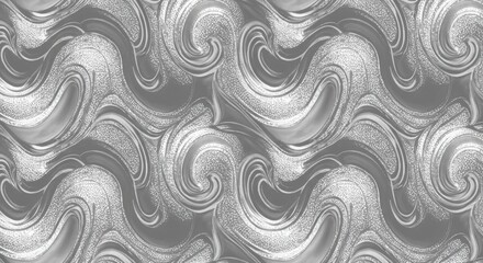 Obraz premium Gray Wave Pattern with Glitter