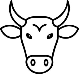 funny cow vector illustration