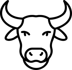 funny cow vector illustration