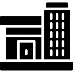 Skyscraper Glyph Icon