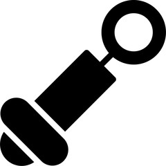 Dental Mirror Glyph Icon