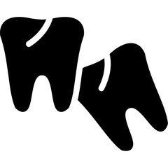 Wisdom Tooth Glyph Icon