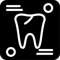 Dental Chart Glyph Icon