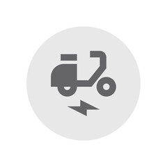 Electric Moped Filled Icon