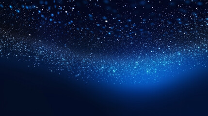 Fototapeta premium Minimalist royal blue background with glitter highlights, evoking futuristic elegance, luxury, and digital sophistication.