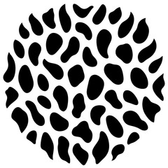 animal print pattern isolated on white background 