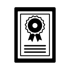 Award certificate icon art