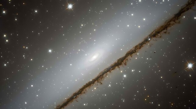 Striking image capturing the celestial beauty of the Sombrero Galaxy - Powered by Adobe