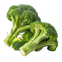 Fresh Green Broccoli Florets on Transparent Background | Broccoli PNG HD  