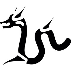 Year of the Dragon Glyph Icon