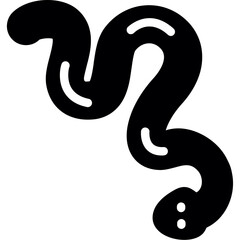 Naklejka premium Year of the Snake Glyph Icon