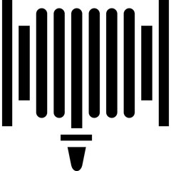 Fire Hose Glyph Icon