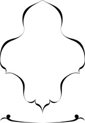 vector frames black on a white background