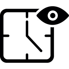 Time Tracker Glyph Icon