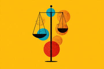 Abstract representation, balance, risk, reward, make me feel secure and trust, fair concept with weight. Perfect metaphor for any legal or business concept