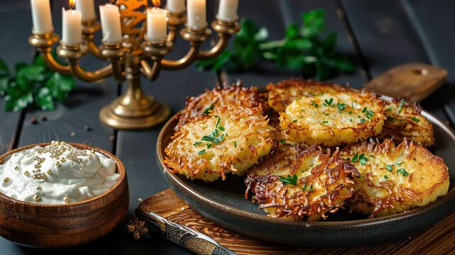 Hash Browns with Sour Cream