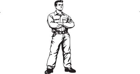 vector illustration of a man