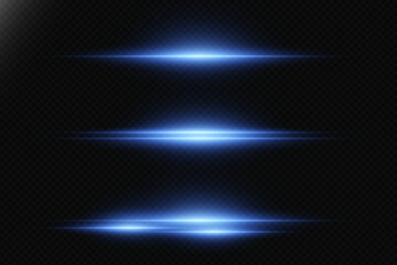 Fototapeta premium The effect of line flash, light beam and glare.