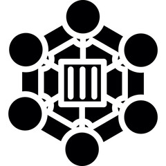 Blockchain Glyph Icon