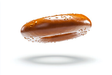 a hot dog with a bite taken out of it