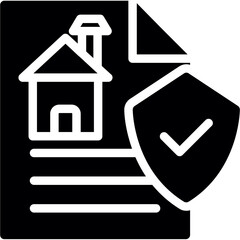 Title Insurance Glyph Icon