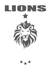 lion head vector