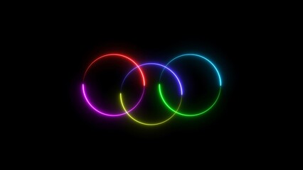 Abstract circle loading animation design.