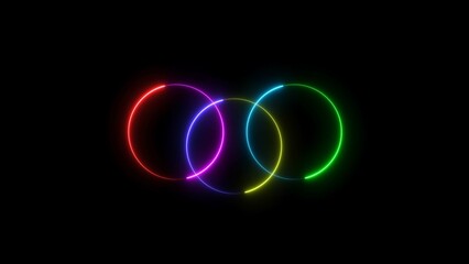 Abstract circle loading animation design.