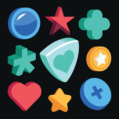 set of icons for web design