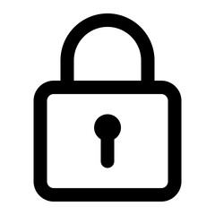padlock icon for illustration