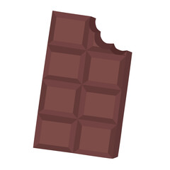 chocolate bar vector illustration on white background