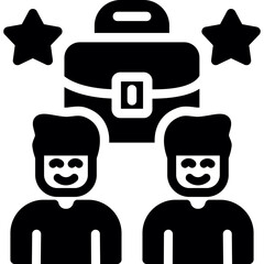 Dependent Care Assistance Glyph Icon