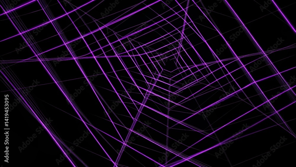 Poster A purple background with lines and a black background with white lines, abstract geometric patterns, minimal design aesthetic, digital art texture, modern visual background concept