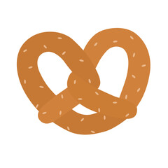 pretzels bakery vector illustration, graphic