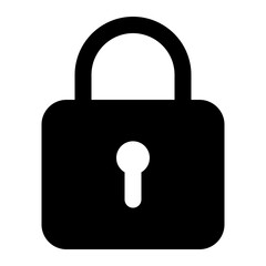 padlock icon for illustration