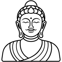 buddha vector icon
