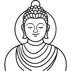 buddha vector icon