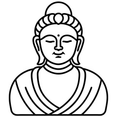 buddha vector icon