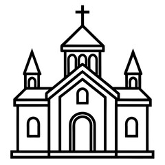 church icon vector
