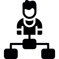 Leadership Glyph Icon