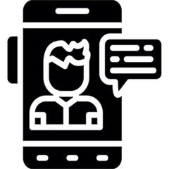 Obraz premium Influencer Campaign Glyph Icon