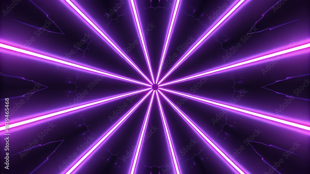 Fototapete Black purple abstract background with wavy lines and curves in the center of the image, with a black background and a purple background with a white border, modern design backdrop texture