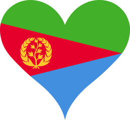 Heart Flag Eritrea, Heart Eritrea Flag