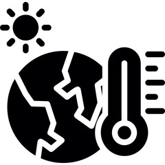 Heatwave Glyph Icon