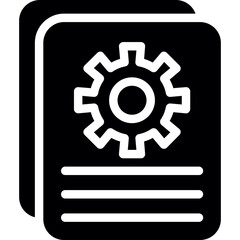 Technical Writing Glyph Icon