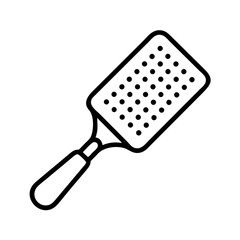Grater with Handle and Holes Icon Design