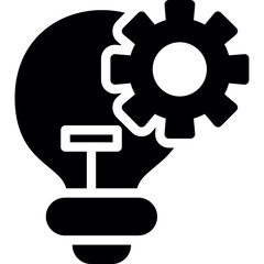 Lean Manufacturing Glyph Icon