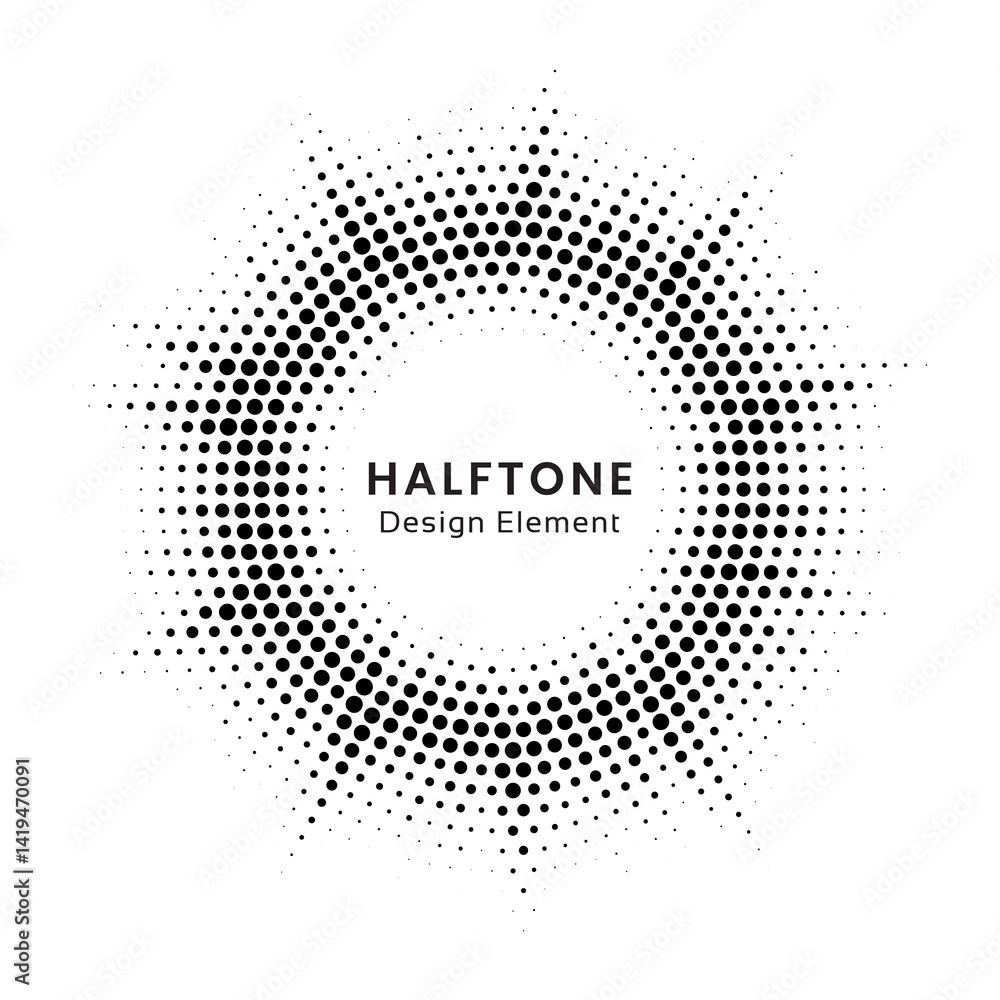 Aufkleber burst halftone light effect. glowing light burst. abstract grunge halftone dots background. vector i
